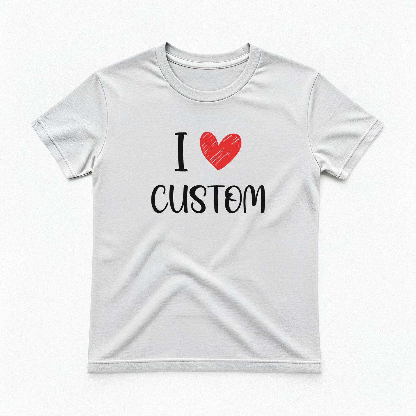 I Love Custom Baby Tee - Love Note