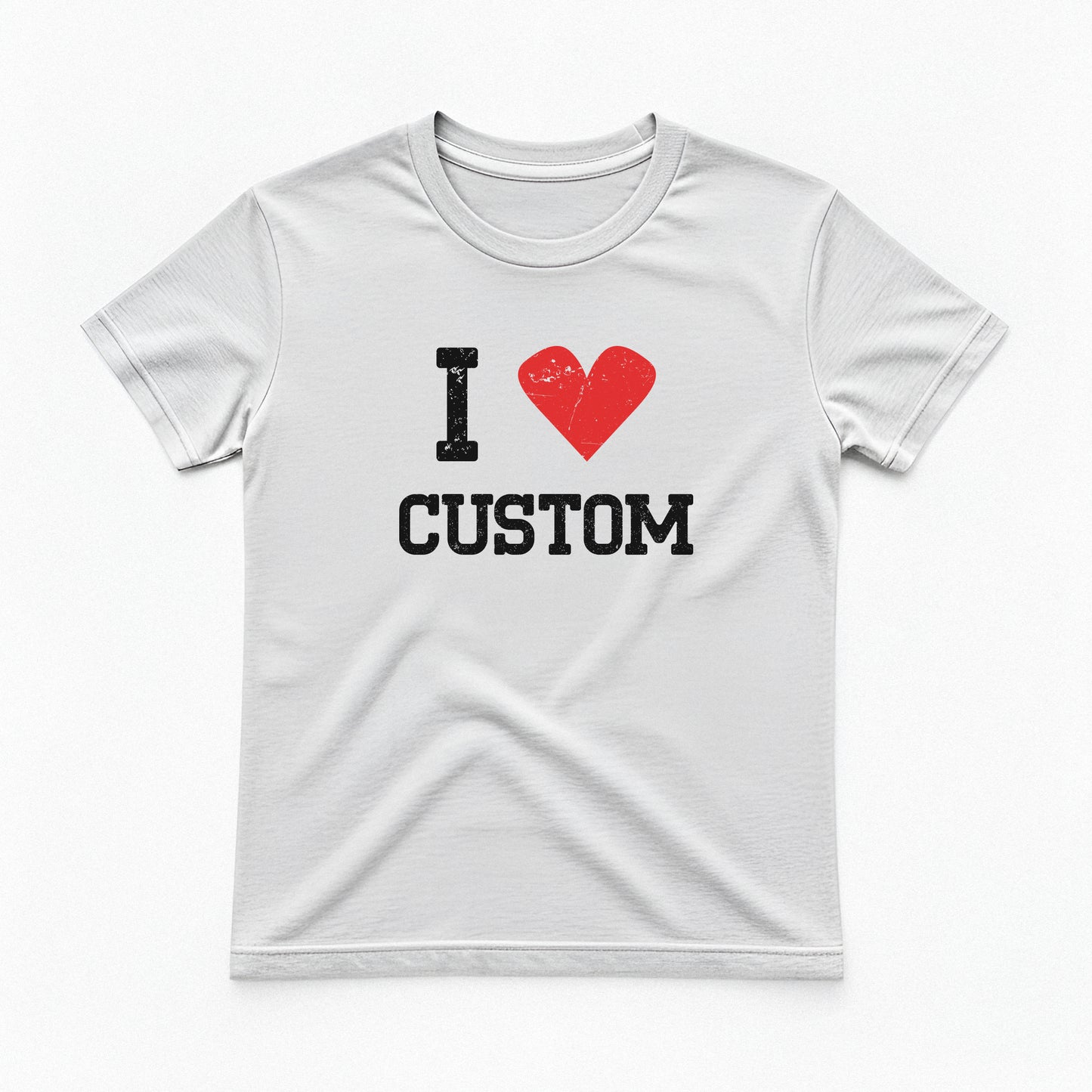 I Love Custom Baby Tee - Vintage Crush
