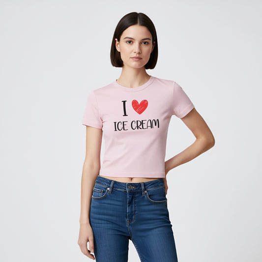 I Love Custom Baby Tee - Love Note