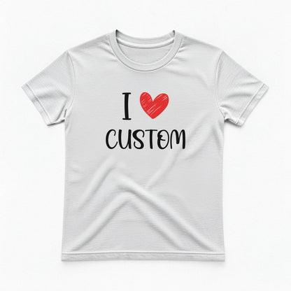 I Love Custom Baby Tee - Love Note