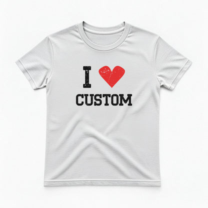 I Love Custom Baby Tee - Vintage Crush