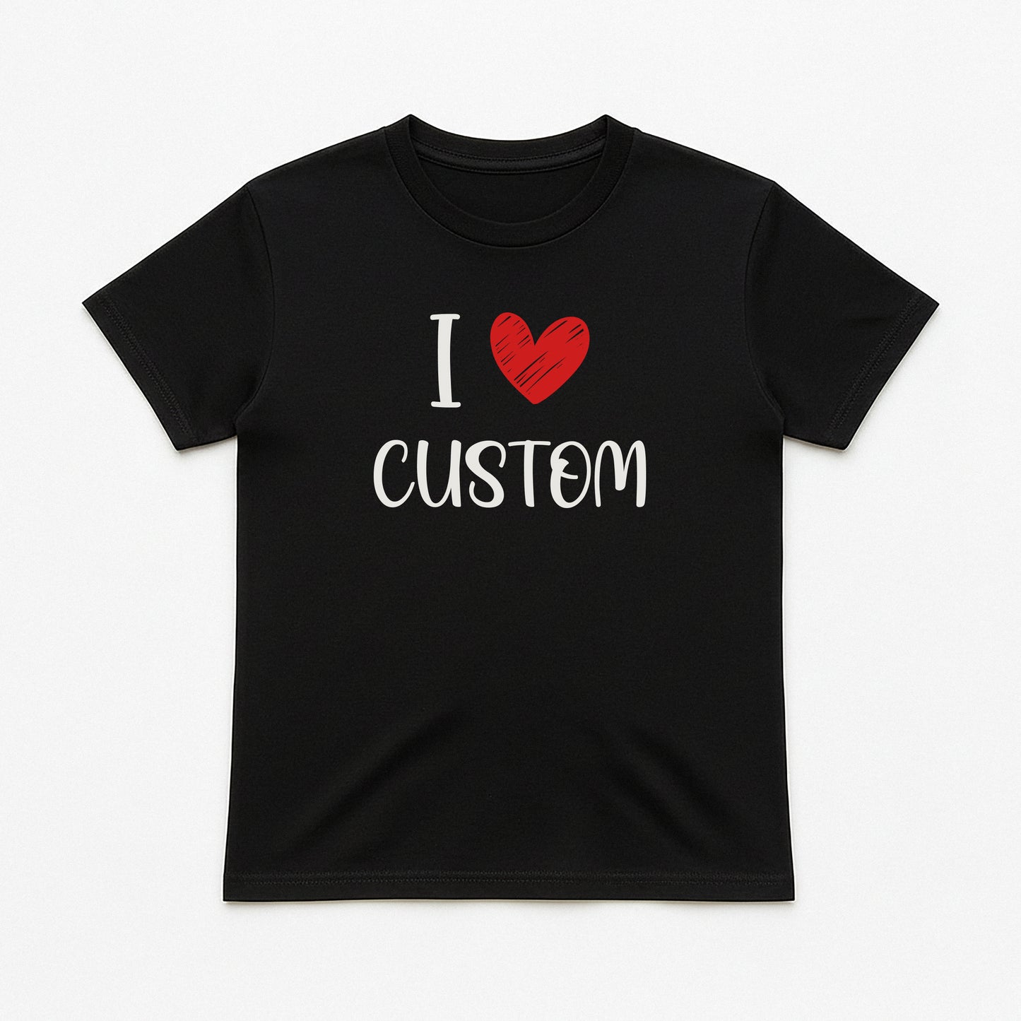 I Love Custom Baby Tee - Love Note