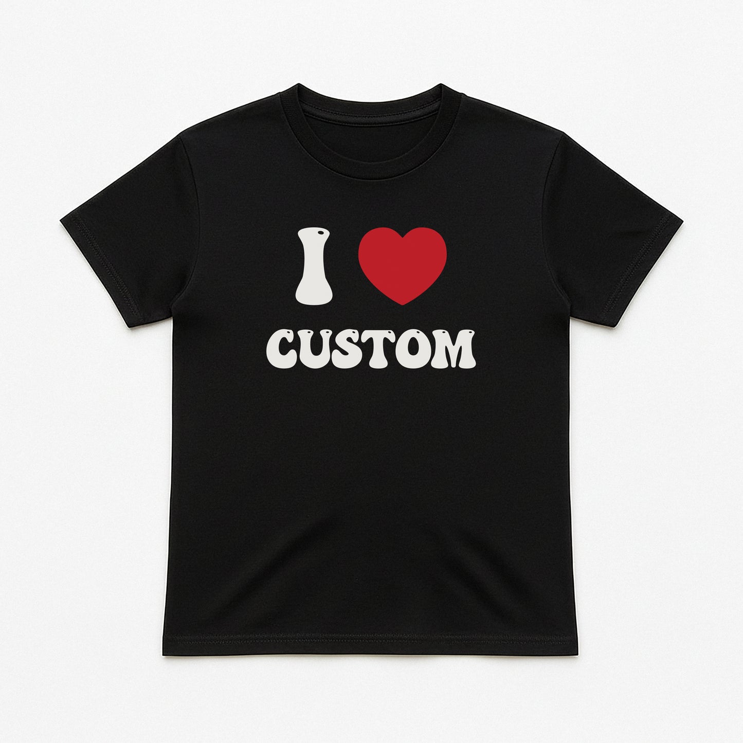 I Love Custom Baby Tee - Good Vibes