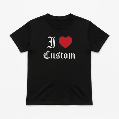I Love Custom Baby Tee - Dark Romance