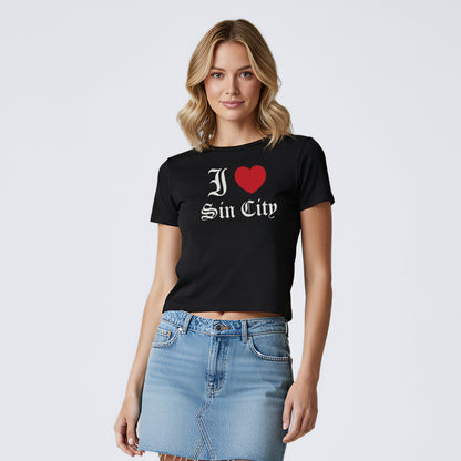 I Love Custom Baby Tee - Dark Romance