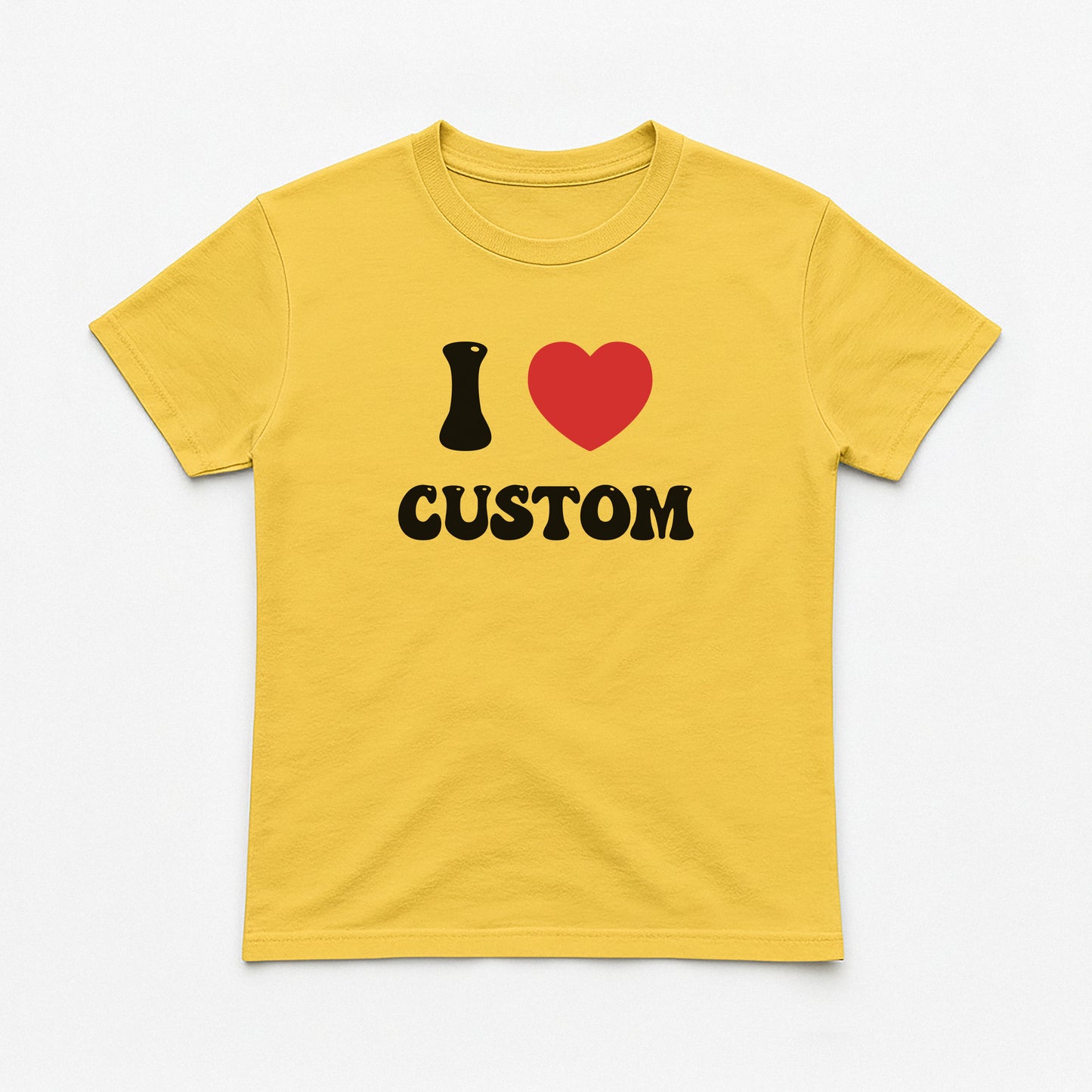 I Love Custom Baby Tee - Good Vibes