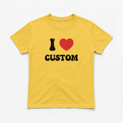I Love Custom Baby Tee - Good Vibes