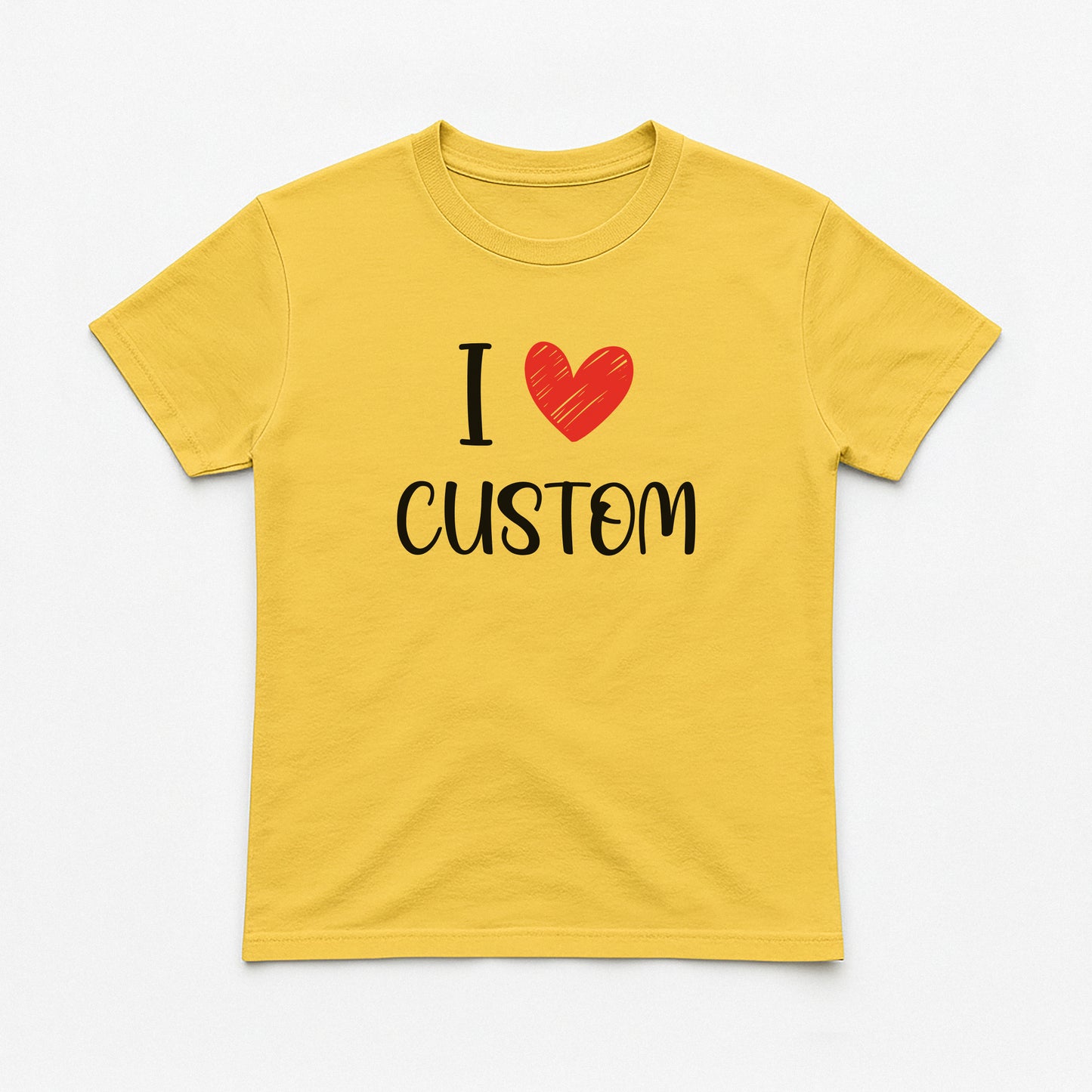 I Love Custom Baby Tee - Love Note