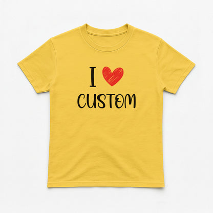 I Love Custom Baby Tee - Love Note