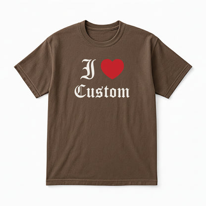 I Love Custom Classic Tee - Dark Romance