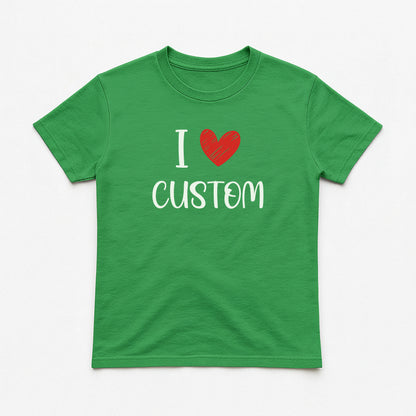 I Love Custom Baby Tee - Love Note