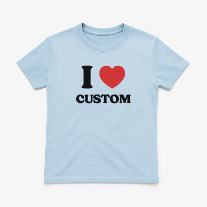 I Love Custom Baby Tee - Heartbreaker