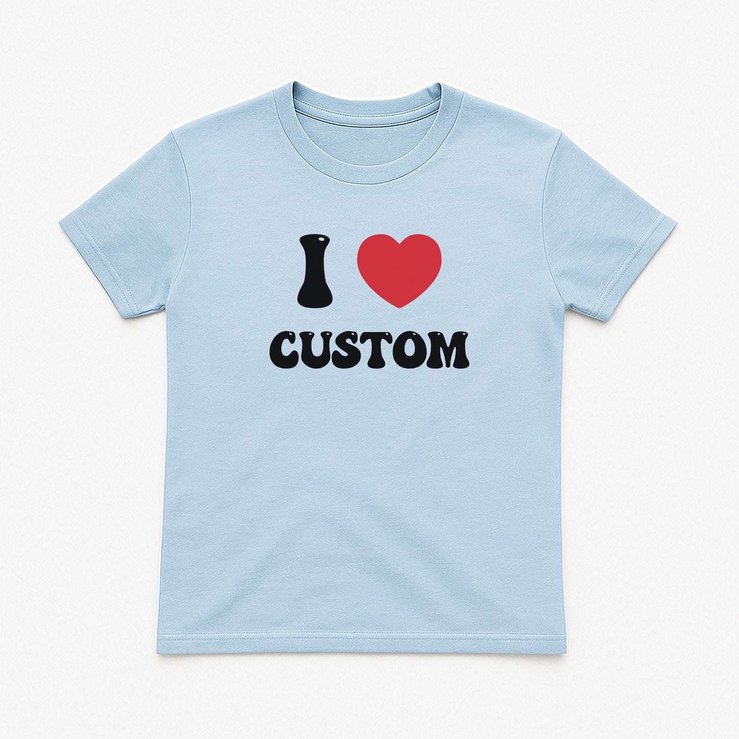 I Love Custom Baby Tee - Good Vibes