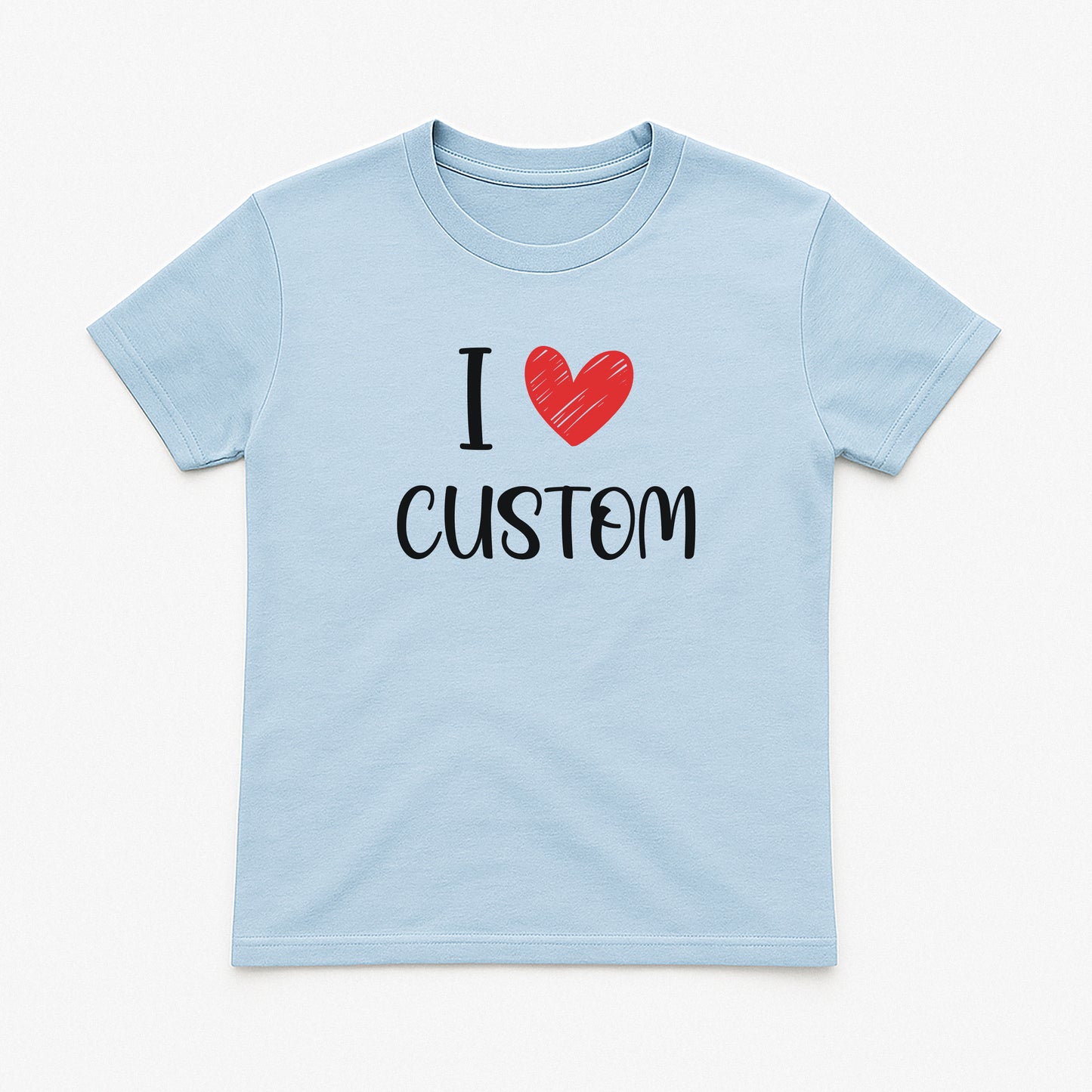I Love Custom Baby Tee - Love Note