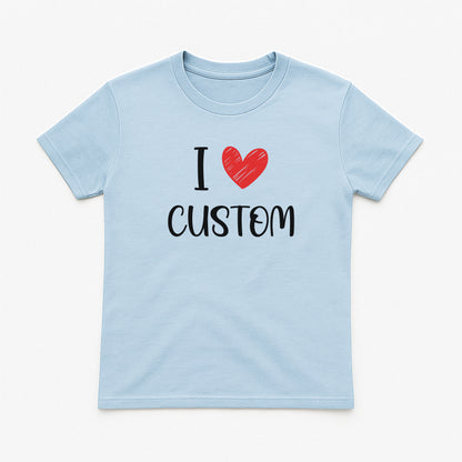 I Love Custom Baby Tee - Love Note