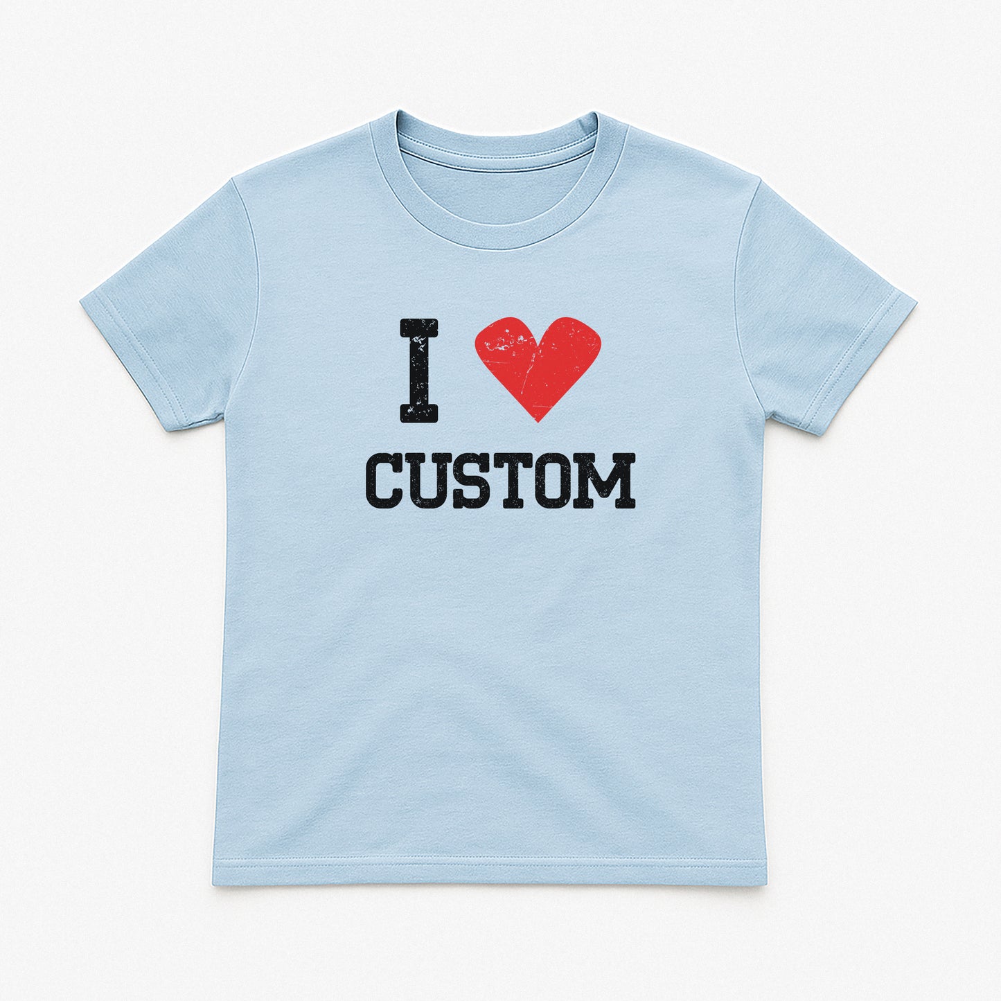 I Love Custom Baby Tee - Vintage Crush
