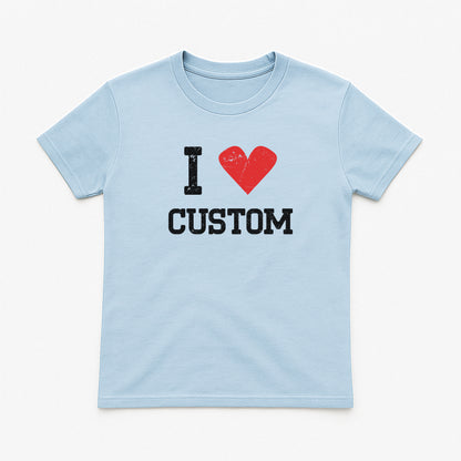 I Love Custom Baby Tee - Vintage Crush