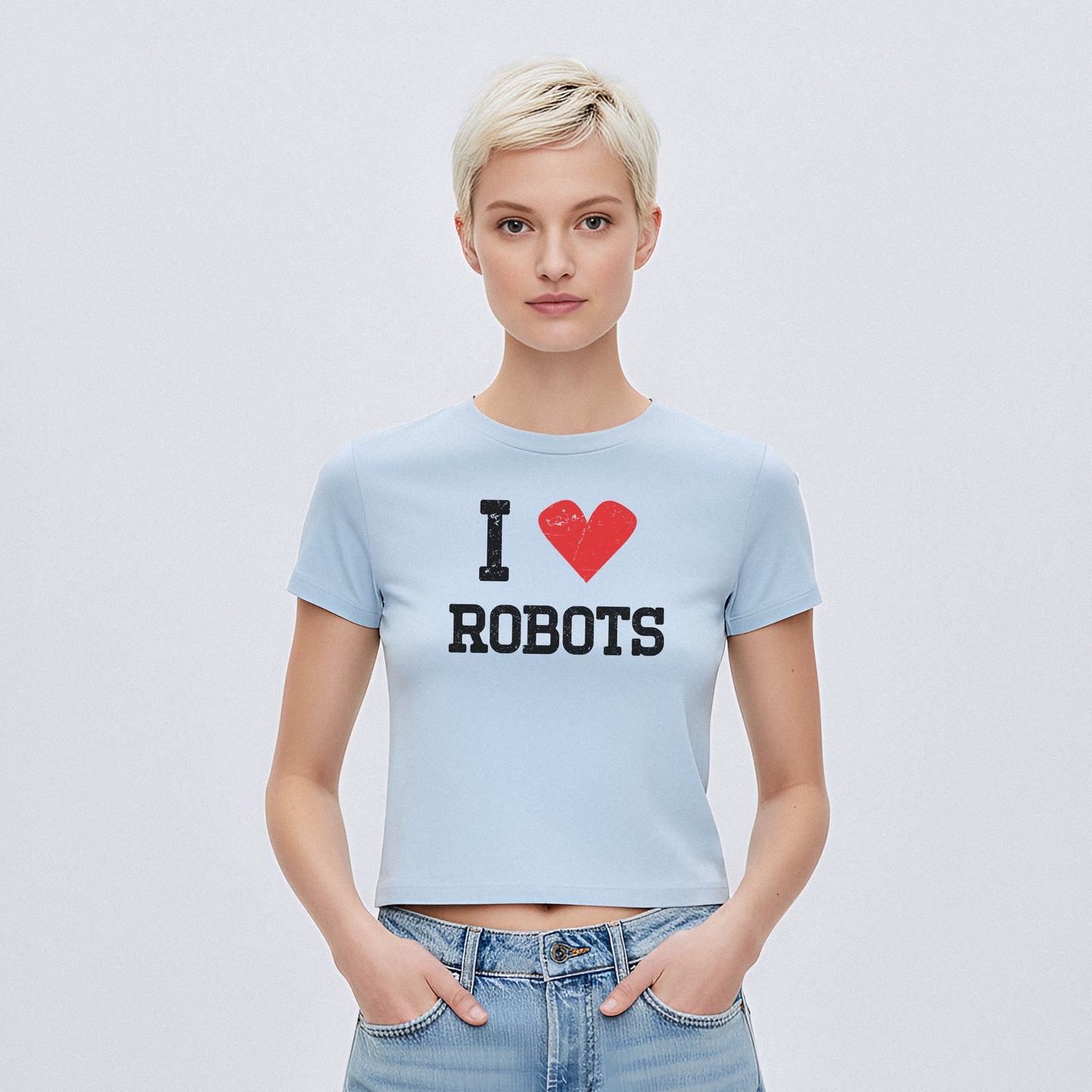I Love Custom Baby Tee - Vintage Crush