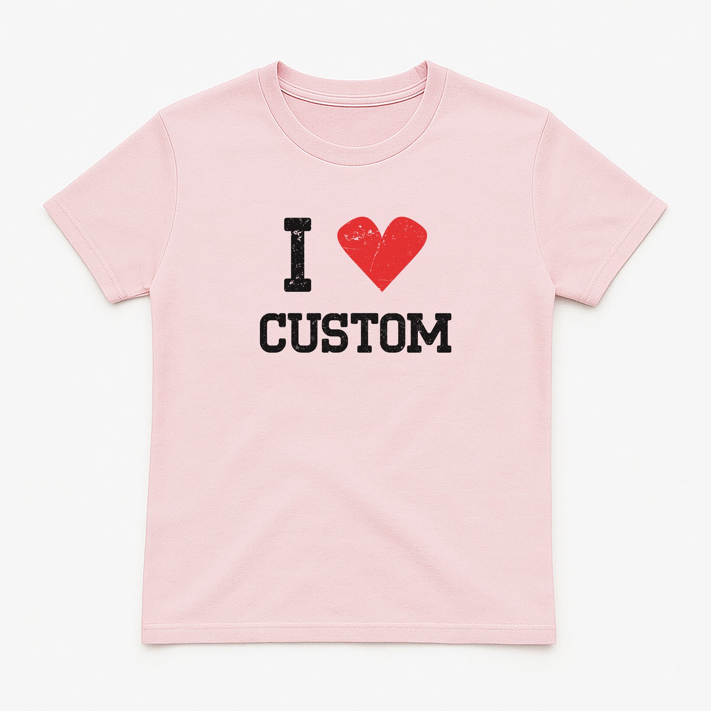 I Love Custom Baby Tee - Vintage Crush