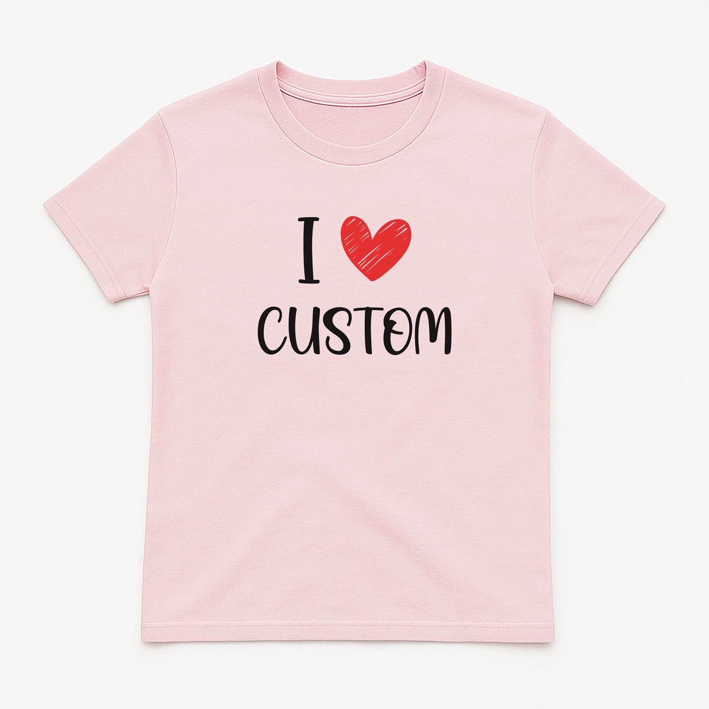 I Love Custom Baby Tee - Love Note