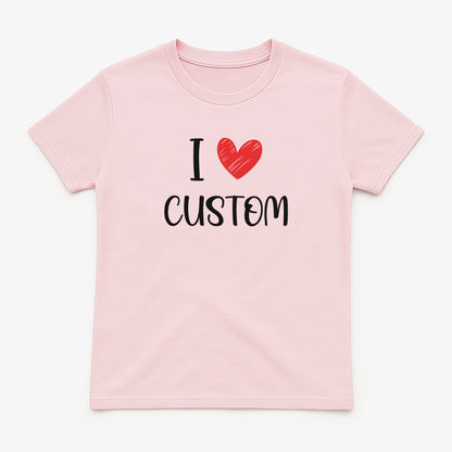 I Love Custom Baby Tee - Love Note