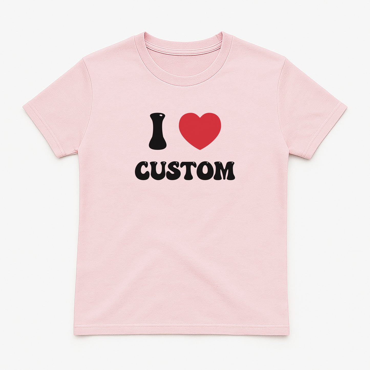 I Love Custom Baby Tee - Good Vibes