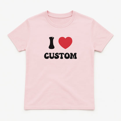 I Love Custom Baby Tee - Good Vibes