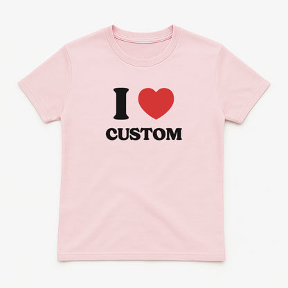 I Love Custom Baby Tee - Heartbreaker