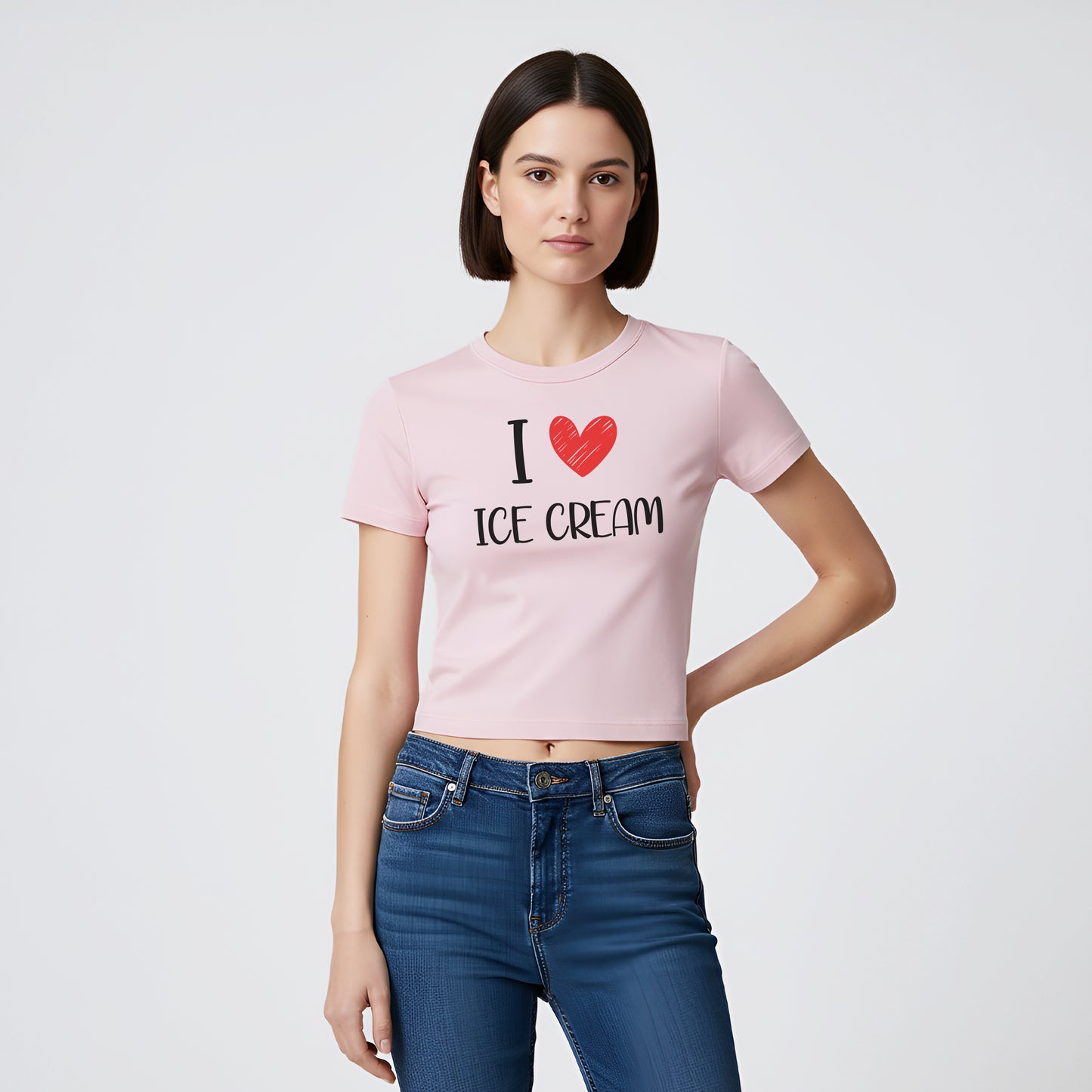 I Love Custom Baby Tee - Love Note