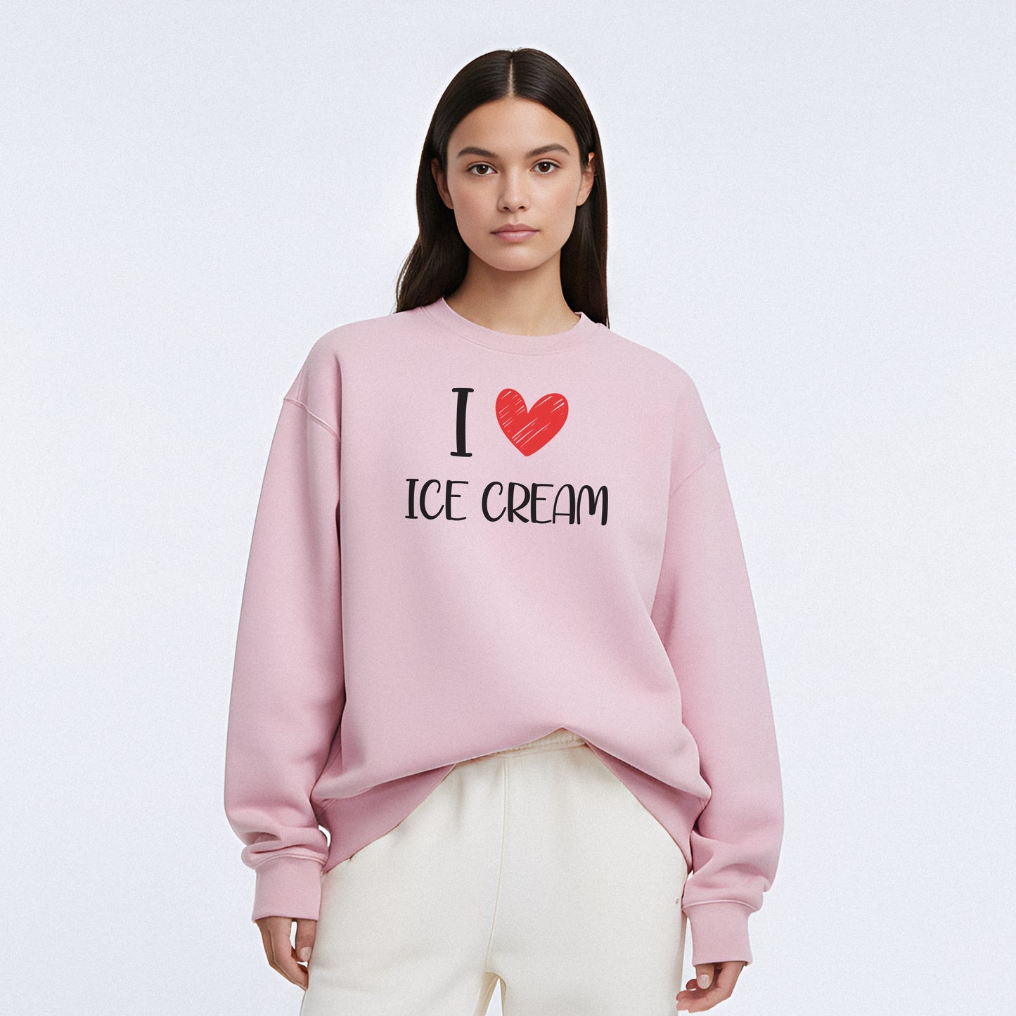 I Love Custom Sweatshirt - Love Note