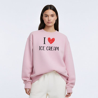 I Love Custom Sweatshirt - Love Note