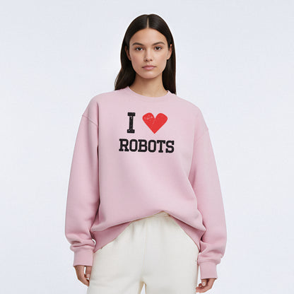 I Love Custom Sweatshirt - Vintage Crush
