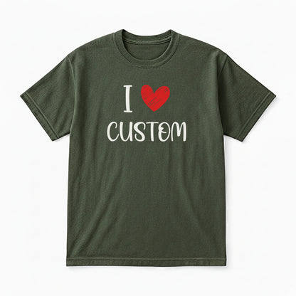 I Love Custom Classic Tee - Love Note
