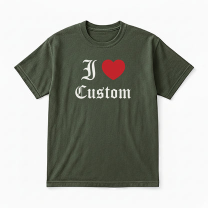 I Love Custom Classic Tee - Dark Romance