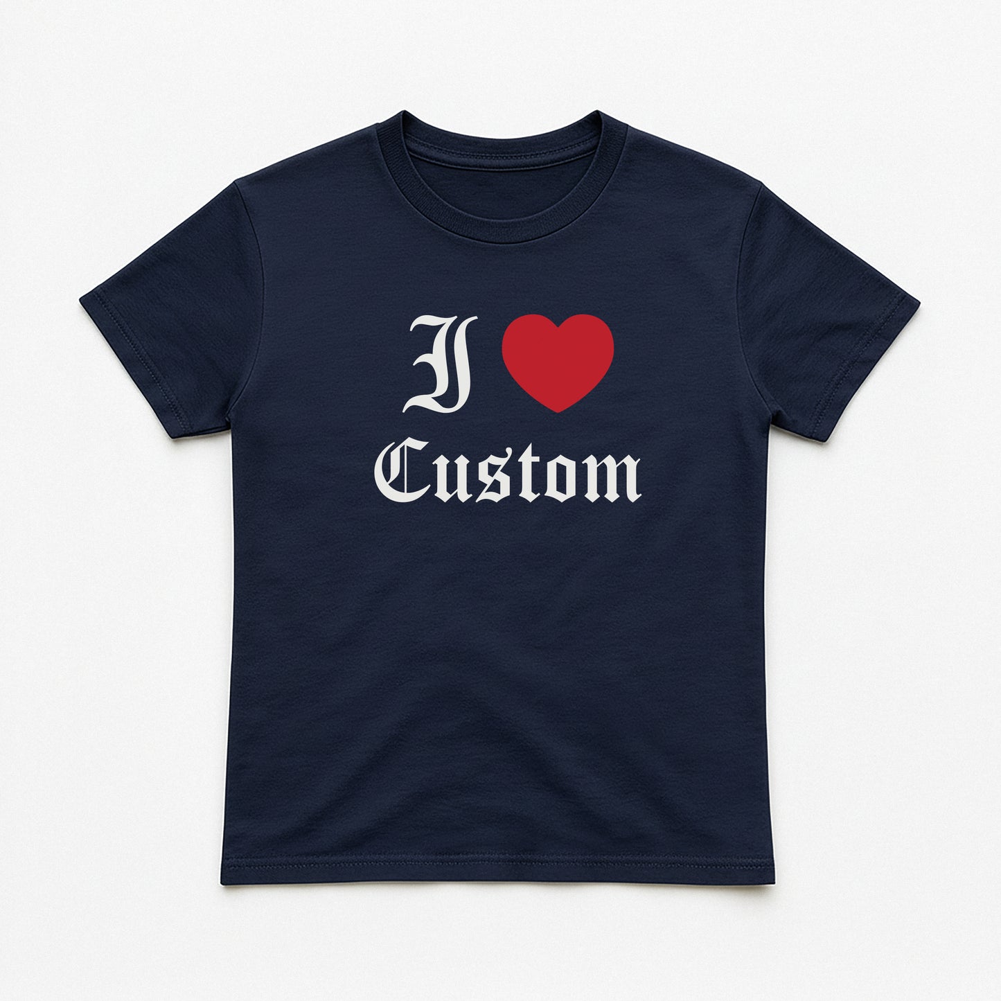 I Love Custom Baby Tee - Dark Romance