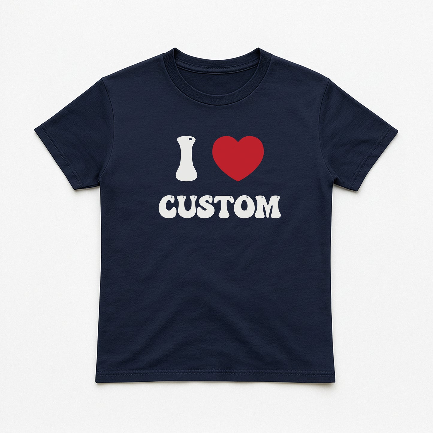 I Love Custom Baby Tee - Good Vibes