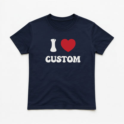 I Love Custom Baby Tee - Good Vibes