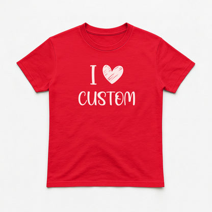 I Love Custom Baby Tee - Love Note