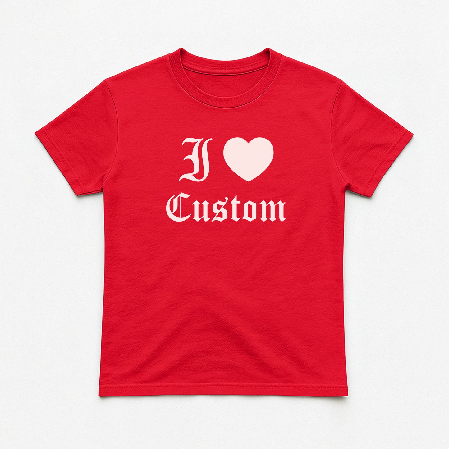 I Love Custom Baby Tee - Dark Romance
