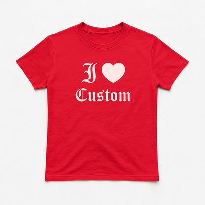 I Love Custom Baby Tee - Dark Romance