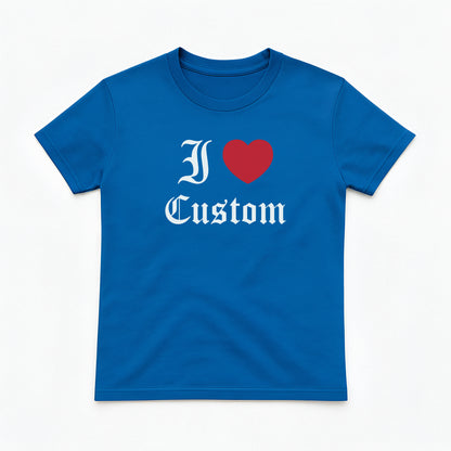 I Love Custom Baby Tee - Dark Romance