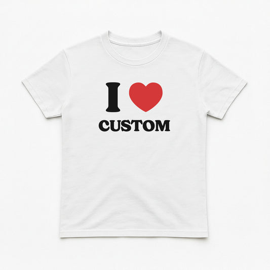 I Love Custom Baby Tee - Heartbreaker