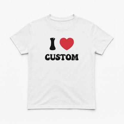 I Love Custom Baby Tee - Good Vibes