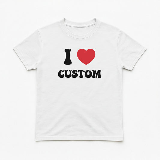 I Love Custom Baby Tee - Good Vibes