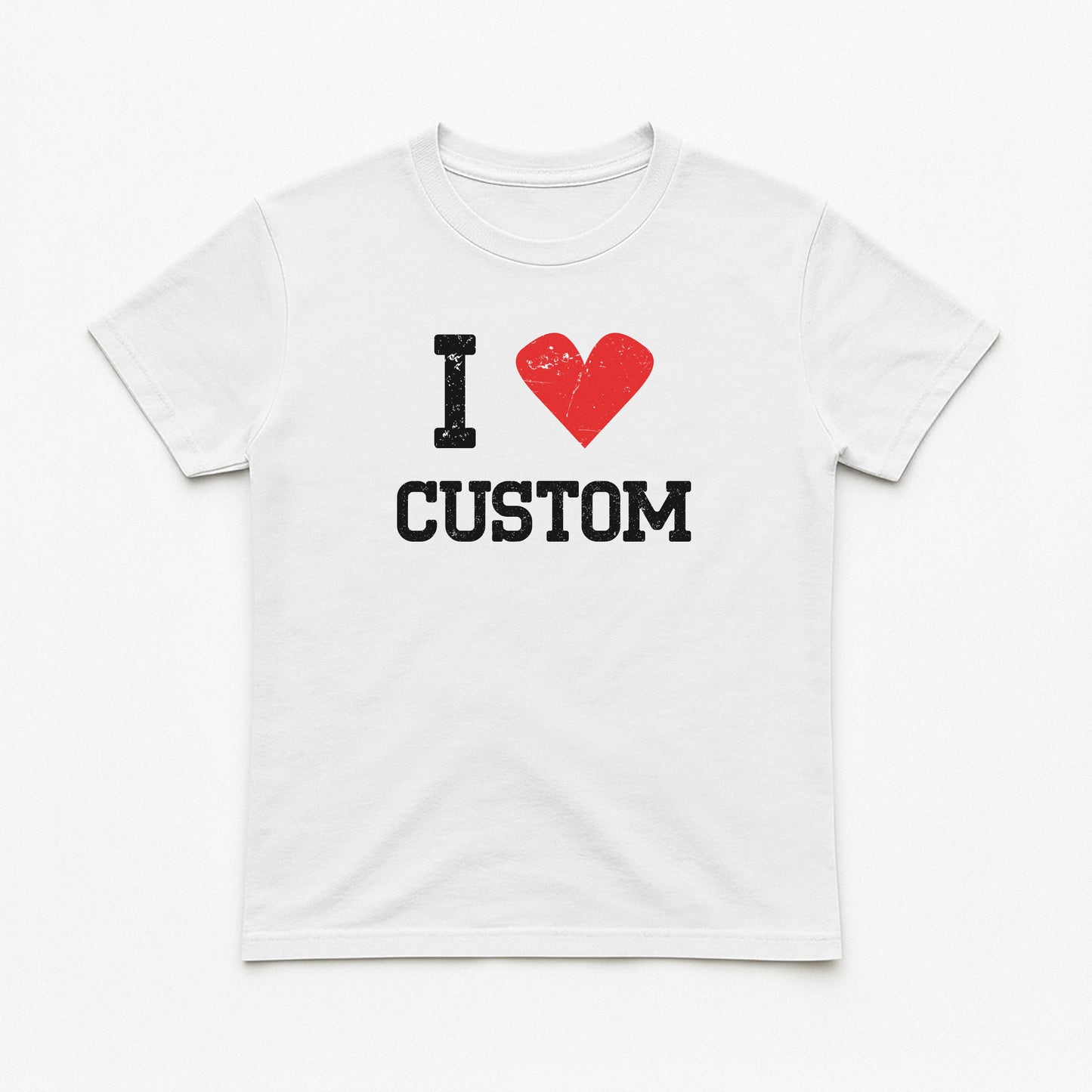 I Love Custom Baby Tee - Vintage Crush
