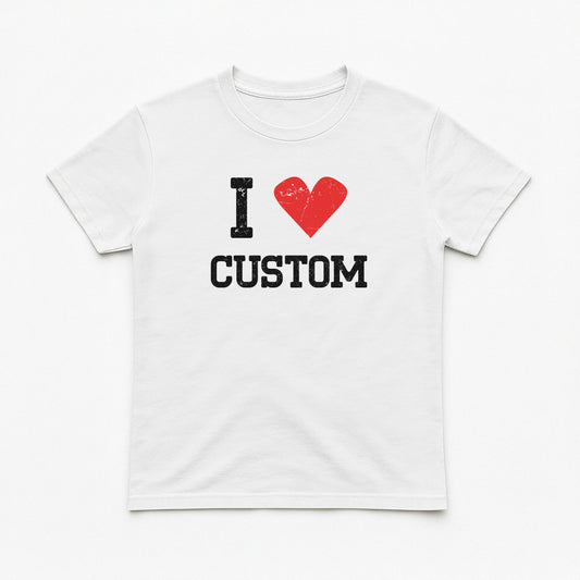 I Love Custom Baby Tee - Vintage Crush