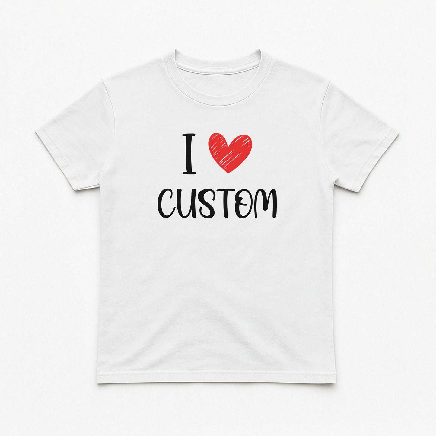 I Love Custom Baby Tee - Love Note