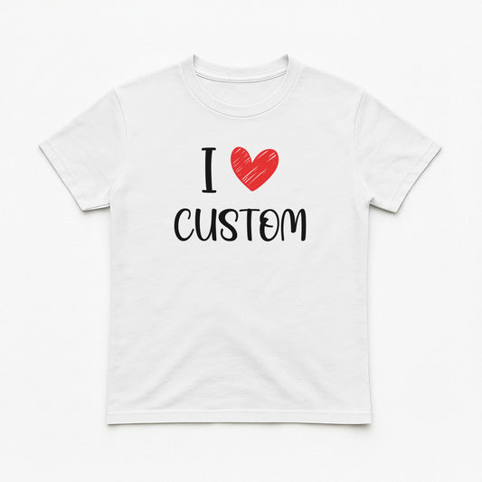 I Love Custom Baby Tee - Love Note