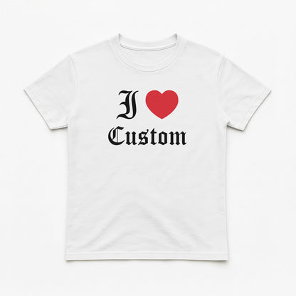 I Love Custom Baby Tee - Dark Romance