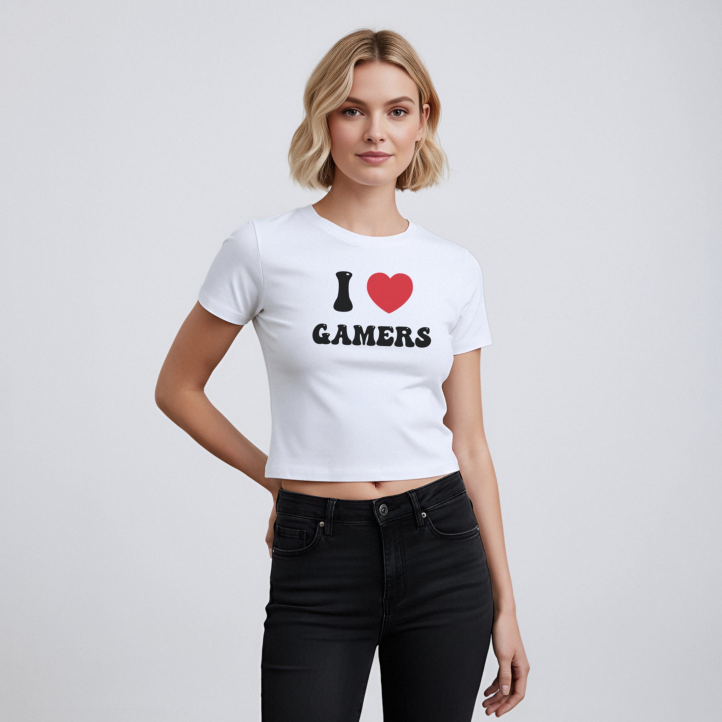 I Love Custom Baby Tee - Good Vibes